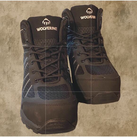 Wolverine Amherst 2 Mid CT Work Boots Men’s 8 Composite Toe Black New Open Box